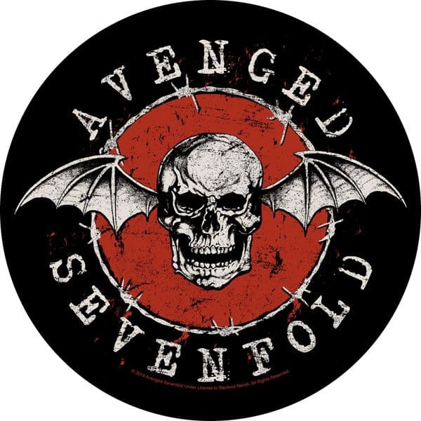 Avenged Sevenfold round sew-on cloth backpatch 280mm diameter (rz)