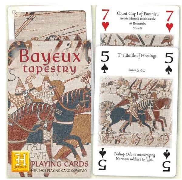 Bayeux Tapestry set of 52 playing cards (+ jokers)