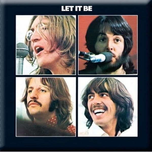 Beatles Let It Be LP cover steel fridge magnet