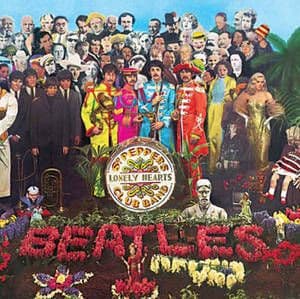 Beatles Sgt. Pepper LP cover steel fridge magnet