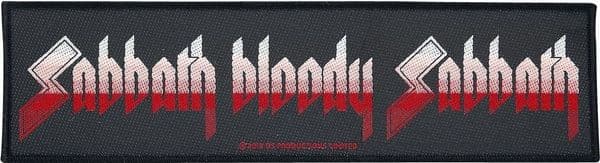 Black Sabbath Sabbath Bloody Sabbath superstrip sew-on patch 190mm x 55mm  (rz)