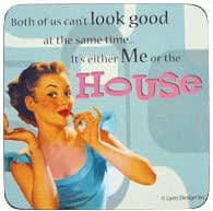 Both of us can't look good... funny drinks mat / coaster (hb)