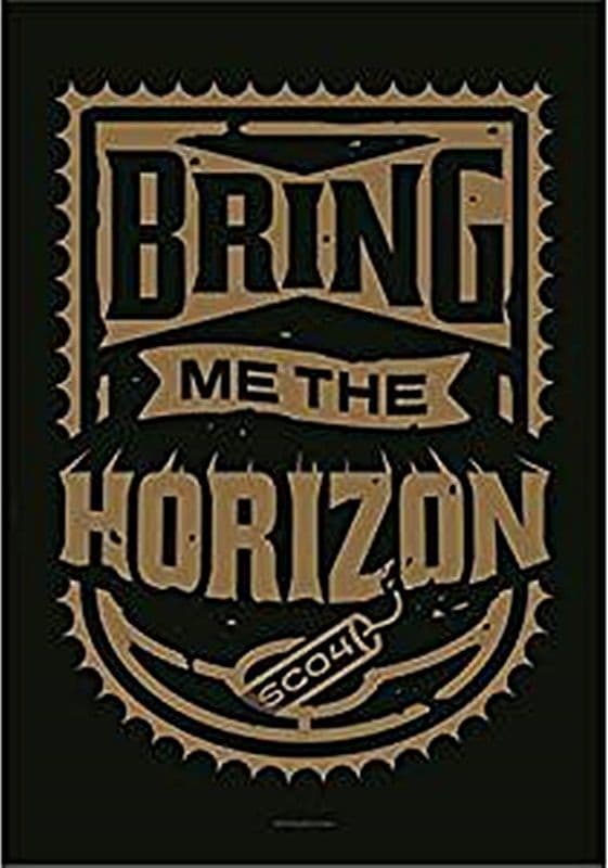 Bring Me The Horizon Dynamite Shield large fabric poster / flag 1100mm x 750mm (hr)