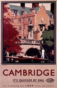 Cambridge punt (old rail ad.) fridge magnet