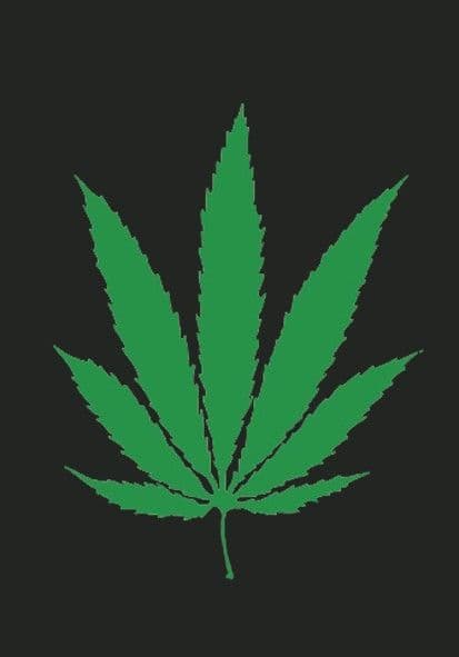 Cannabis Leaf Large Fabric Poster/Flag 1050mm x 750mm (hr) CLEARANCE!