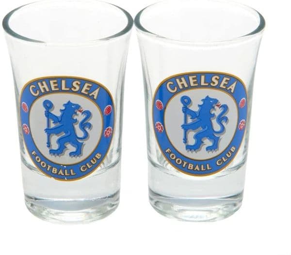 Chelsea FC Set of Two Shot Glasses bst