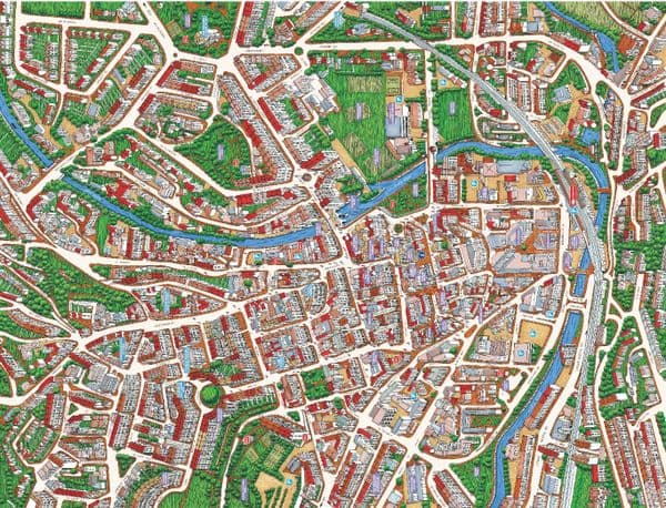 Cityscapes Street Map Of Bath 400 Piece Jigsaw Puzzle 470mm x 320mm (hpy)