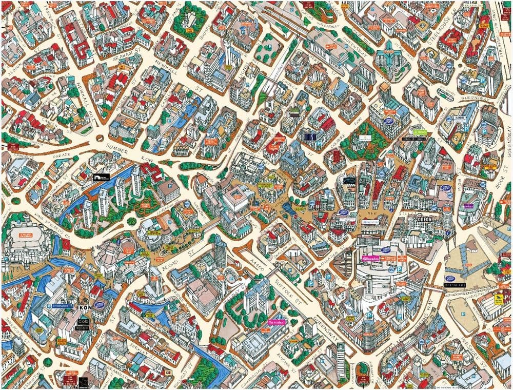 Puzzle Map Of Ipswich 400 Pezzi – Città E Strade, HPY 470x320mm