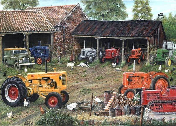 Classic Tractor Collection by Roy Didwell 1000 piece jigsaw puzzle 690mm x 480mm