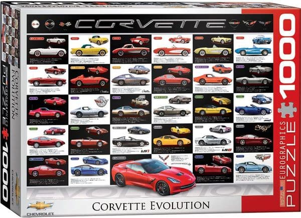 Corvette Evolution 1000 piece jigsaw puzzle by Eurographics 680mm x 490mm