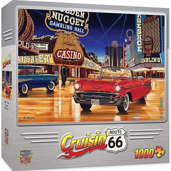 Cruisin' Route 66 Gamblin' Man 1000 piece jigsaw puzzle 680mm x 490mm (mpc)