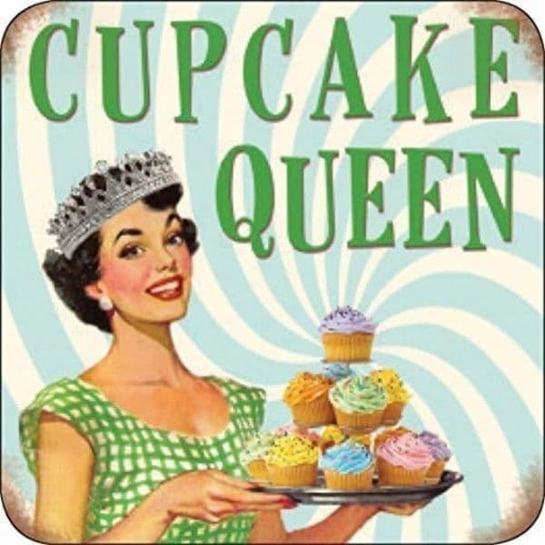 Cupcake Queen - Drinks Mat / Coaster (og)
