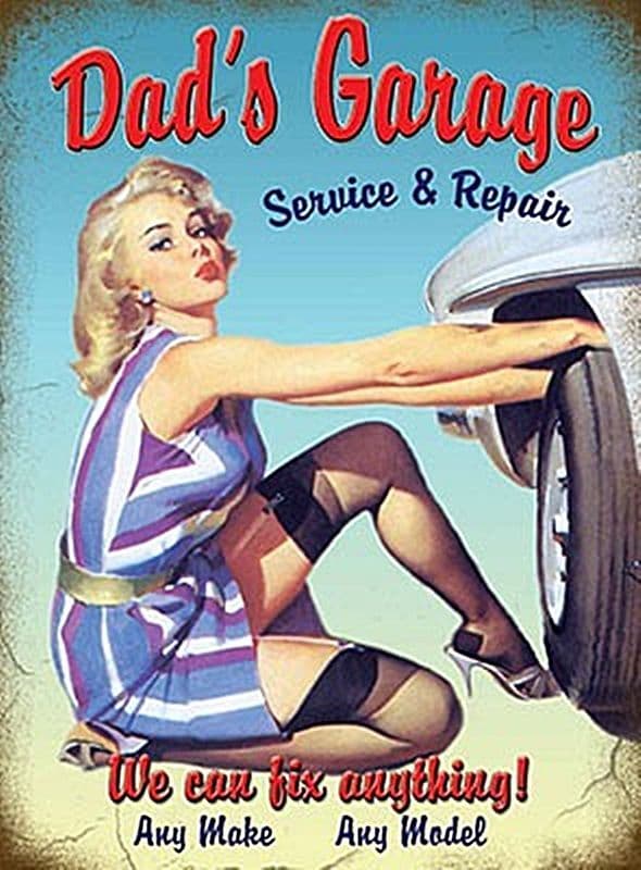 Dad's Garage large metal sign (og 4030)