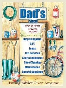 Dads Shed metal sign (og 2015)