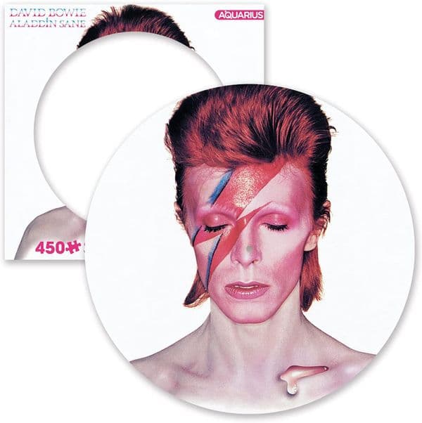 David Bowie Aladdin Sane 450 piece round disc jigsaw puzzle 305mm x 305mm (nm)