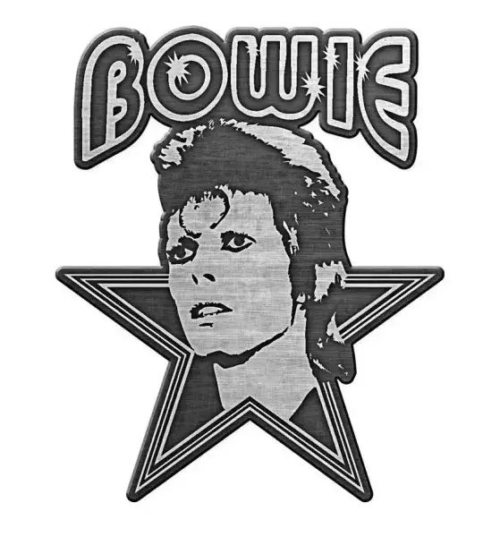 David Bowie Aladdin Sane star  metal / enamel pin badge  35mm x 35mm