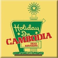 Dead Kennedys Holiday In Cambodia steel fridge magnet      75mm square (ro)