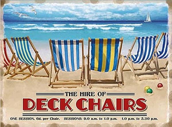 Deck Chairs fridge magnet    REDUCED