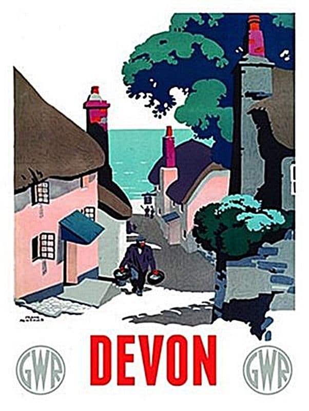 Devon GWR ad small steel sign 200mm x 150mm
