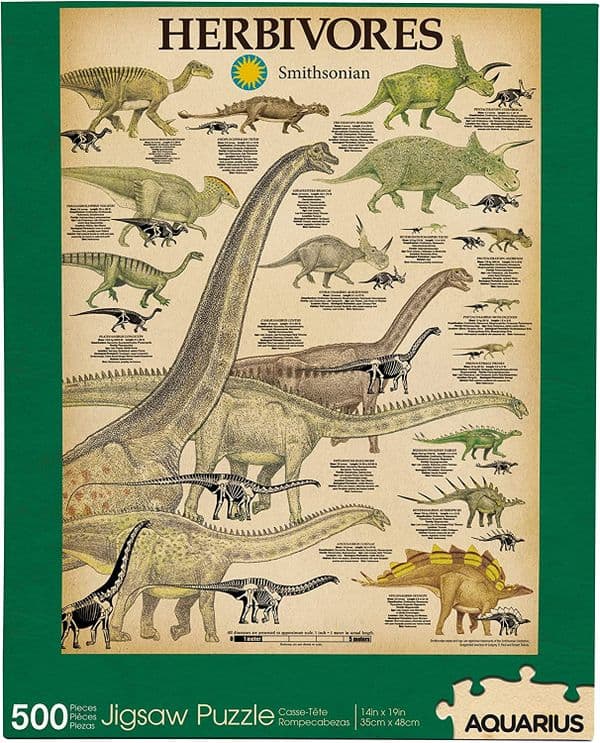 Dinosaurs - Herbivores Smithsonian 500 piece jigsaw puzzle 350mm x 480mm