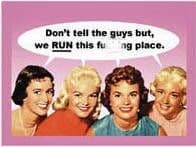 Don't tell the guys but... funny fridge magnet