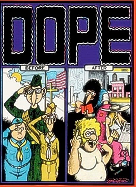 Dope metal sign (fd)