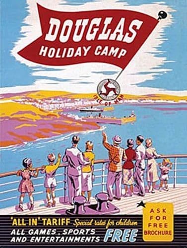 Douglas Holiday Camp Large Steel Sign 400mm x 300mm (og)