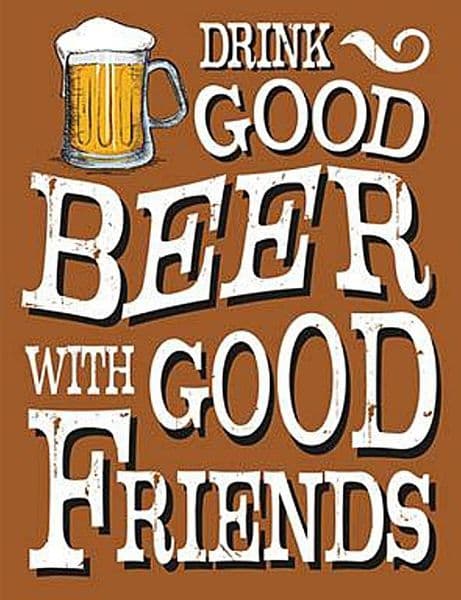 Drink Good Beer fridge magnet  (og)