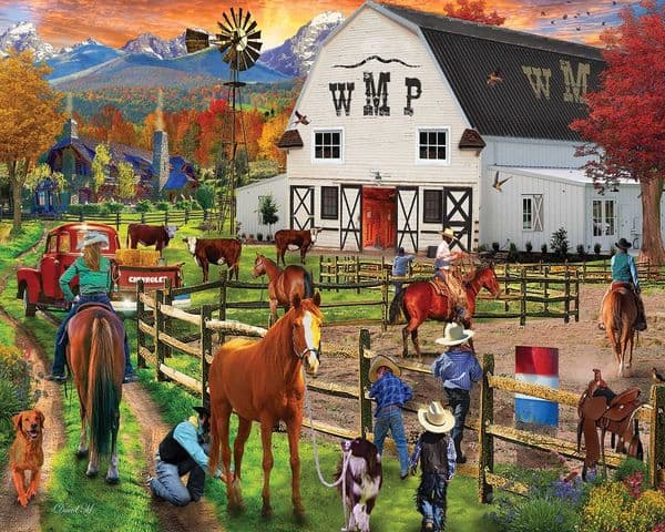 Dude Ranch 1000 Piece Jigsaw Puzzle by White Mountain Puzzles 760mm x 610mm