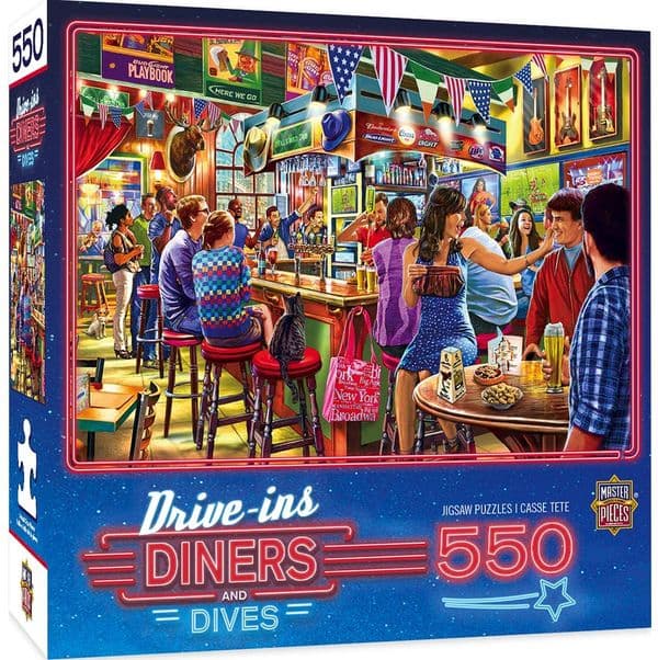 Duffy's Sports and Suds 550 piece jigsaw puzzle (+poster!) 610mm x 460mm  (mpc)
