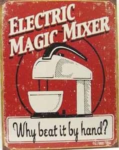 Electric Magic Mixer metal sign  (de)