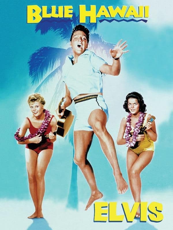 Elvis Blue Hawaii small steel sign 200mm x 150mm (og)