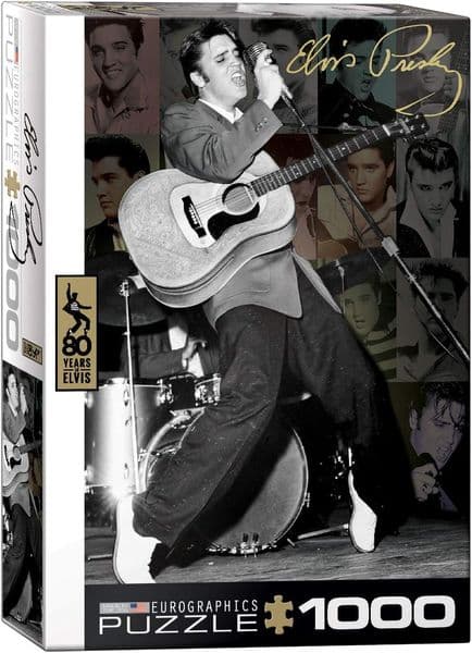Eurographics Elvis Presley Live Collage 1000pc jigsaw puzzle   680mm x 490mm