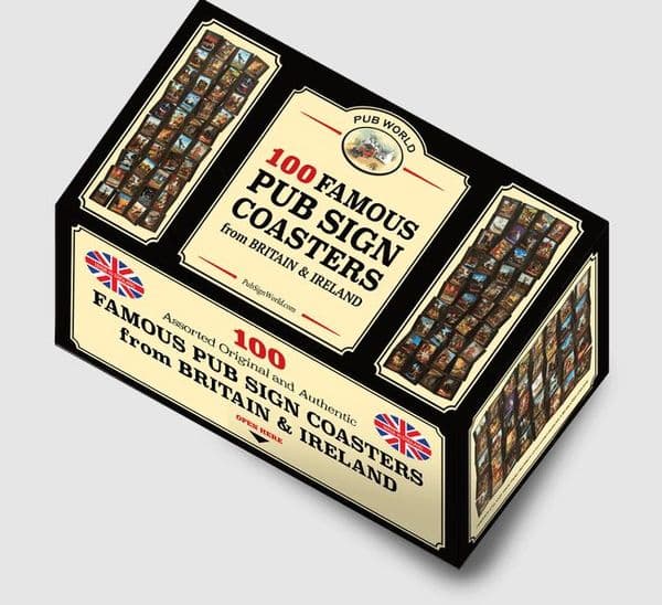 Famous Pub Signs Coasters/ Beer Mats Set of 100 (pwm)