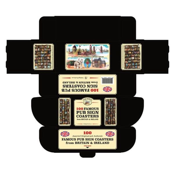 Famous Pub Signs Coasters/ Beer Mats Set of 100 (pwm)