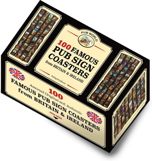 Famous Pub Signs Coasters/ Beer Mats Set of 100 (pwm)