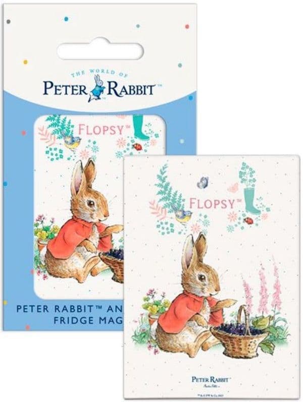 Flopsy Bunny Sitting by Beatrix Potter fridge magnet 6280