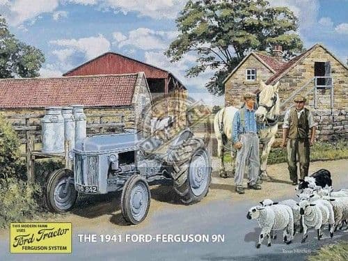 Ford Ferguson 9N metal sign  400mm x 300mm  (og)