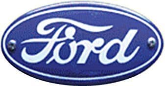 Ford logo Oval Vitreous Enamelled Badge  (wm 105)