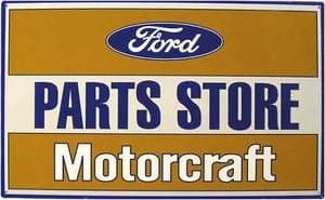 Ford Parts Store Motorcraft metal sign  450mm x 280mm   (sf)