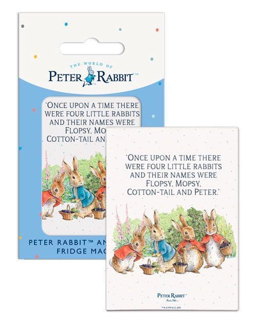 Four Rabbits by Beatrix Potter fridge magnet 6298