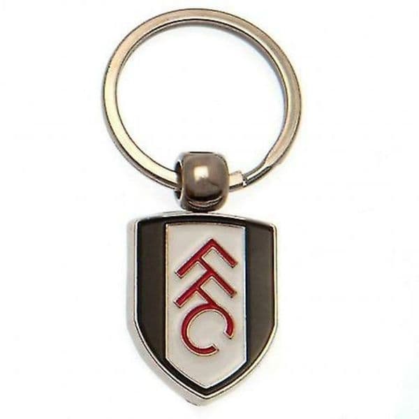 Fulham Football Club metal / enamel keyring 25mm x 20mm  (bst)