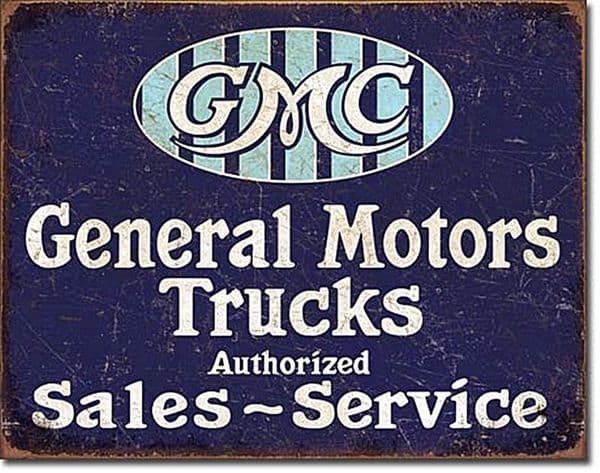 General Motor Trucks Authorized metal sign 400mm x 300mm