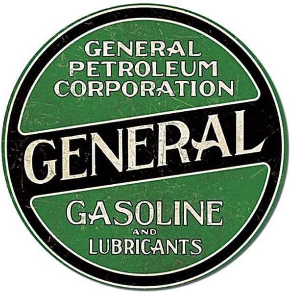 General Petroleum  Corporation 300mm Round Metal Sign  (de)