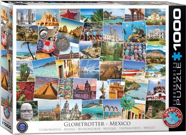 Globetrotter Mexico 1000 Piece Jigsaw Puzzle by Eurographics 680mm x 490mm