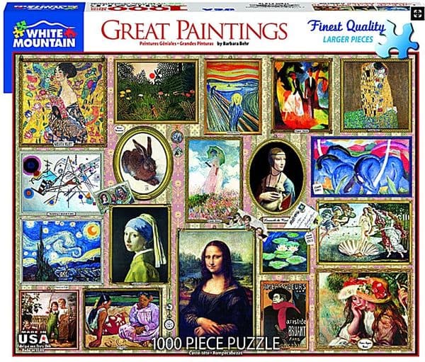 Great Paintings 1000 piece jigsaw puzzle 760mm x 610mm (wmp)