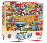 Greetings From Route 66 550 piece jigsaw puzzle (+poster!) 610mm x 460mm  (mpc)