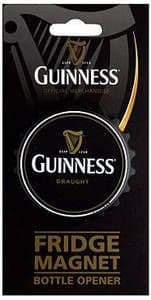 Guinness Bottle Cap shaped fridge magnet / bottle opener (sg)