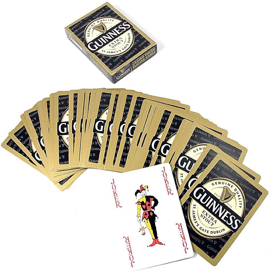 Guinness label set of playing cards