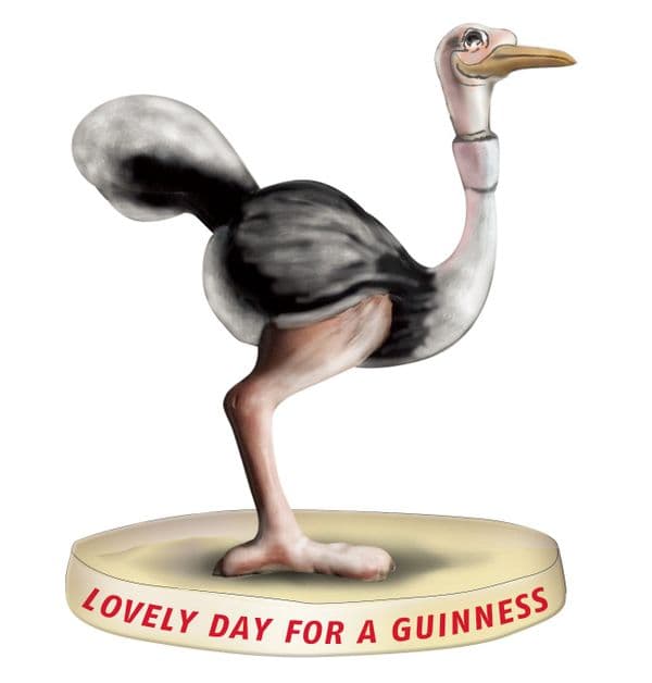 Guinness Ostrich Resin Figurine (sg)
